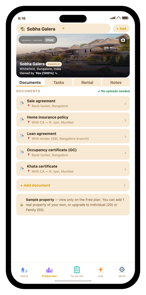 KulDhan property detail screen